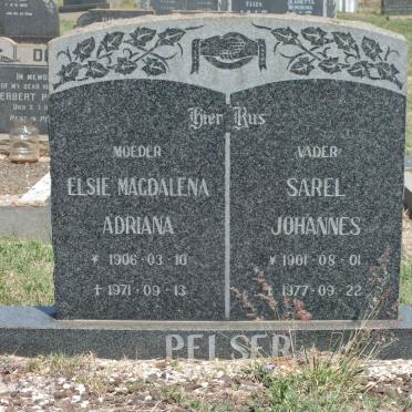 PELSER Sarel Johannes 1901-1977 &amp; Elsie Magdalena Adriana 1906-1971