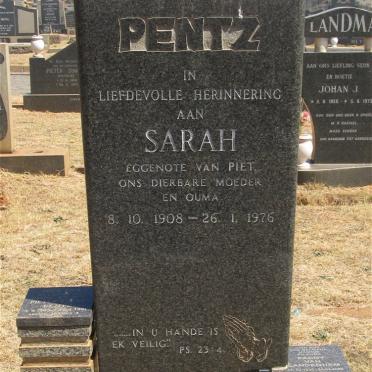 PENTZ Sarah 1908-1976