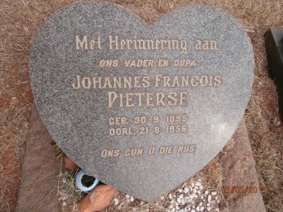 PIETERSE Johannes Francois 1895-1956
