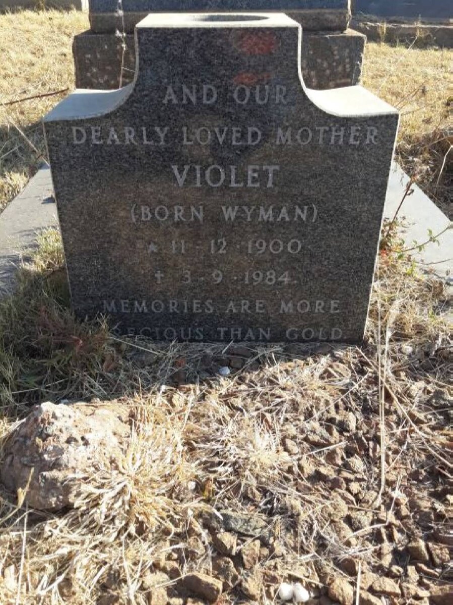 PLESSIS Josiah Francois, du 1890-1952 &amp; Violet WYMAN 1900-1984