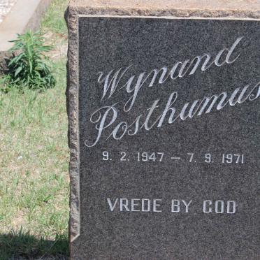 POSTHUMUS Wynand 1947-1971