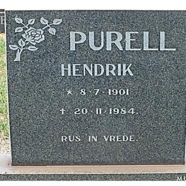 PURELL Hendrik 1901-1984