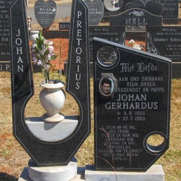 PRETORIUS Johan Gerhardus 1955-1985