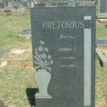 PRETORIUS Hendrik J. 1906-1969
