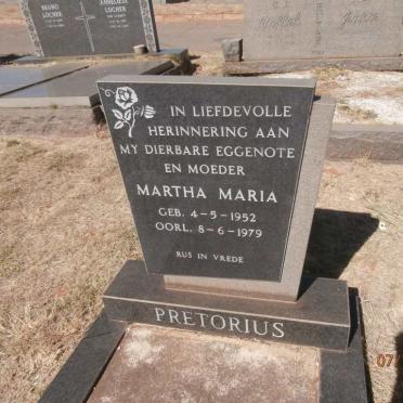 PRETORIUS Martha Maria 1952-1979