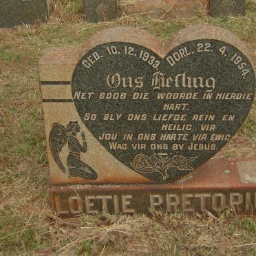 PRETORIUS Loetie 1933-1954