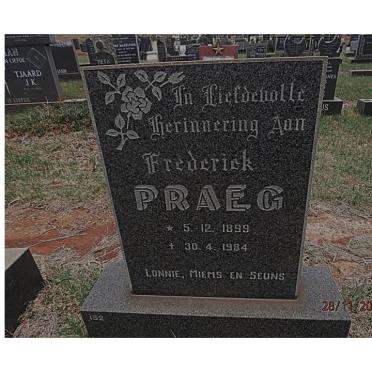 PRAEG Frederick 1899-1984