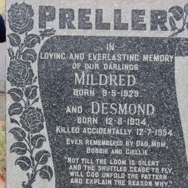 PRELLER Desmond 1934-1954 &amp; Mildred 1929-1954
