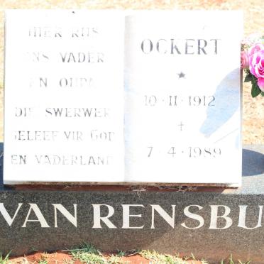 RENSBURG Ockert, van 1912-1989 :: TERBLANCHE Nellie 1943-2005 _2