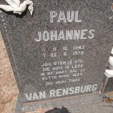 RENSBURG Paul Johannes, van 1943-1979