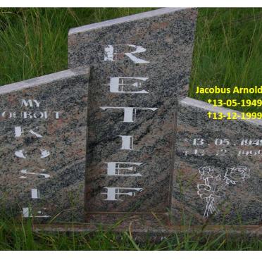 RETIEF Jacobus Arnoldus 1949-1999
