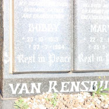 RENSBURG Bobby, van 1913-1964 &amp; Mary 1916-1998