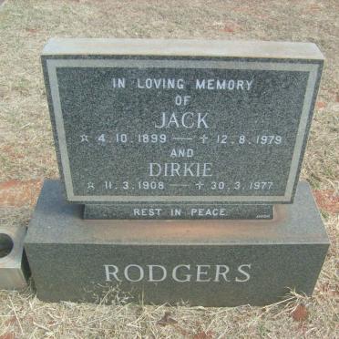 RODGERS Jack 1899-1979 &amp; Dirkie 1908-1977