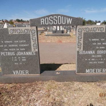 ROSSOUW Petrus Johannes 1914-1988 &amp; Susanna Dorothea ALLERS 1916-2001
