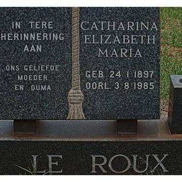 ROUX Catharina Elizabeth Maria, le 1897-1985