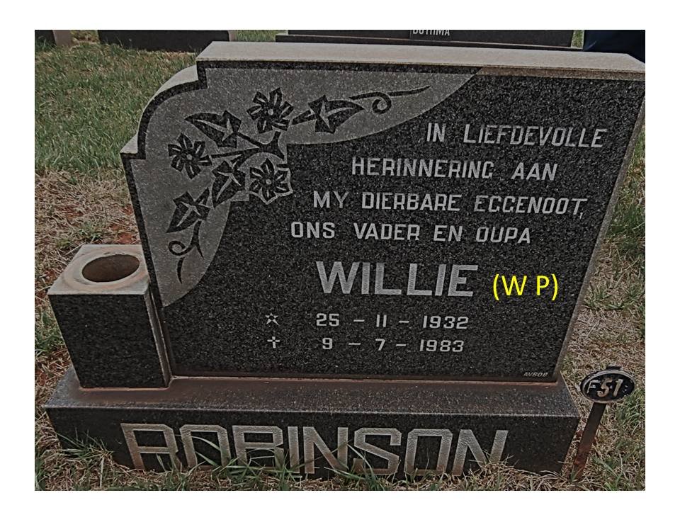 ROBINSON W.P. 1932-1983