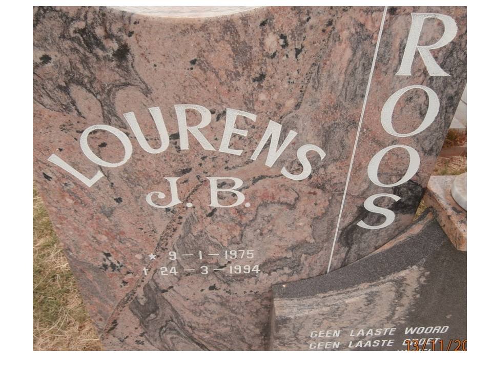 ROOS Lourens J.B. 1975-1994