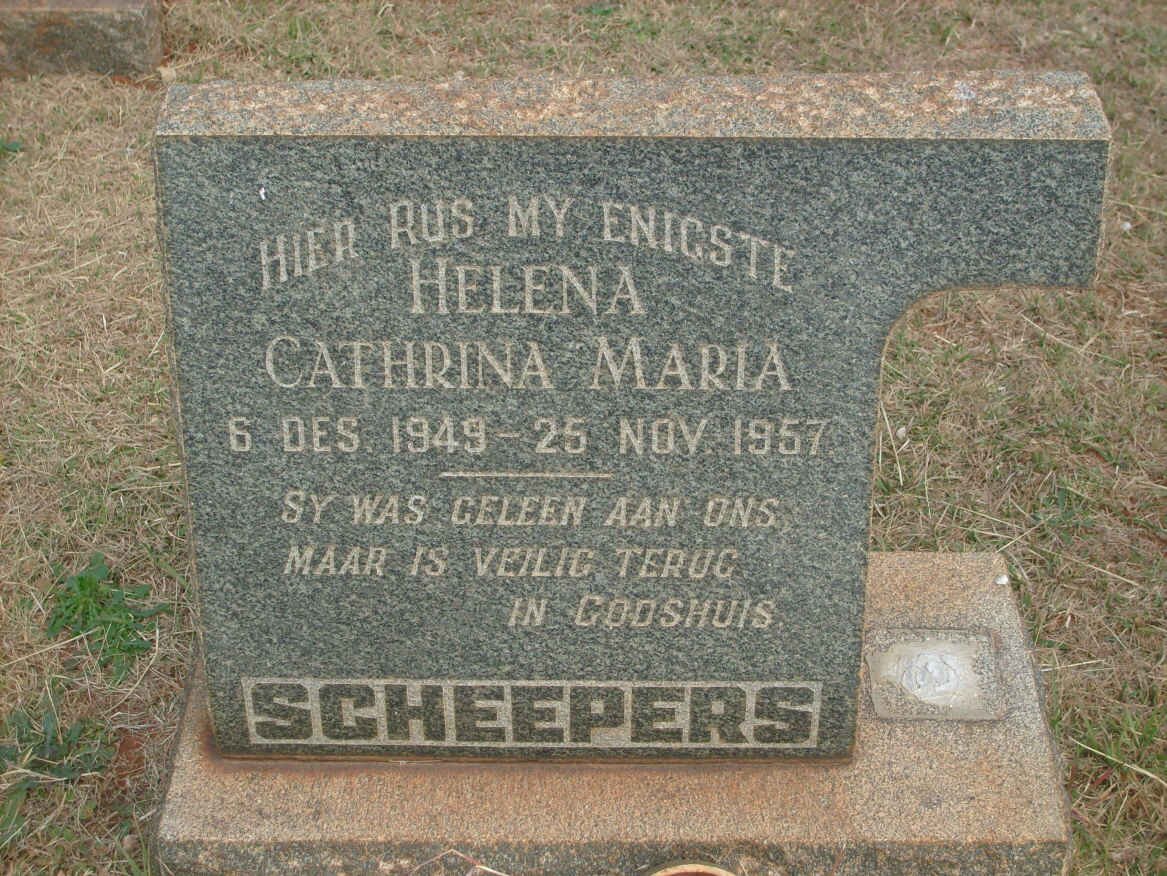 SCHEEPERS Helena Cathrina Maria 1949-1957
