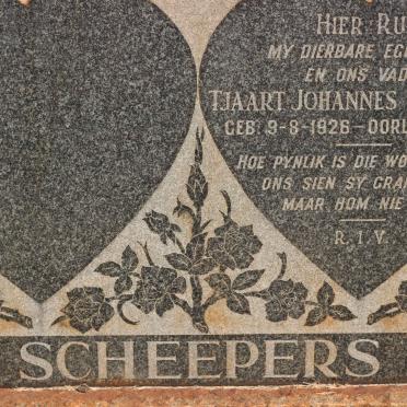 SCHEEPERS Tjaart Johannes 1926-1957
