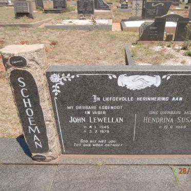 SCHOEMAN John Lewellan 1945-1978 &amp; Hendrina Susarah 1949-
