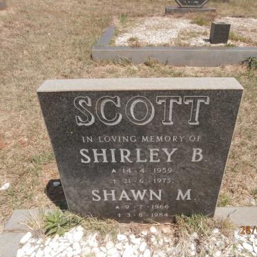 SCOTT Shirley B. 1959-1975 :: SCOTT Shawn M. 1966-1984