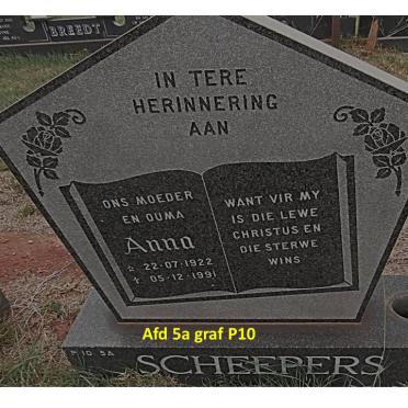 SCHEEPERS Anna 1922-1991