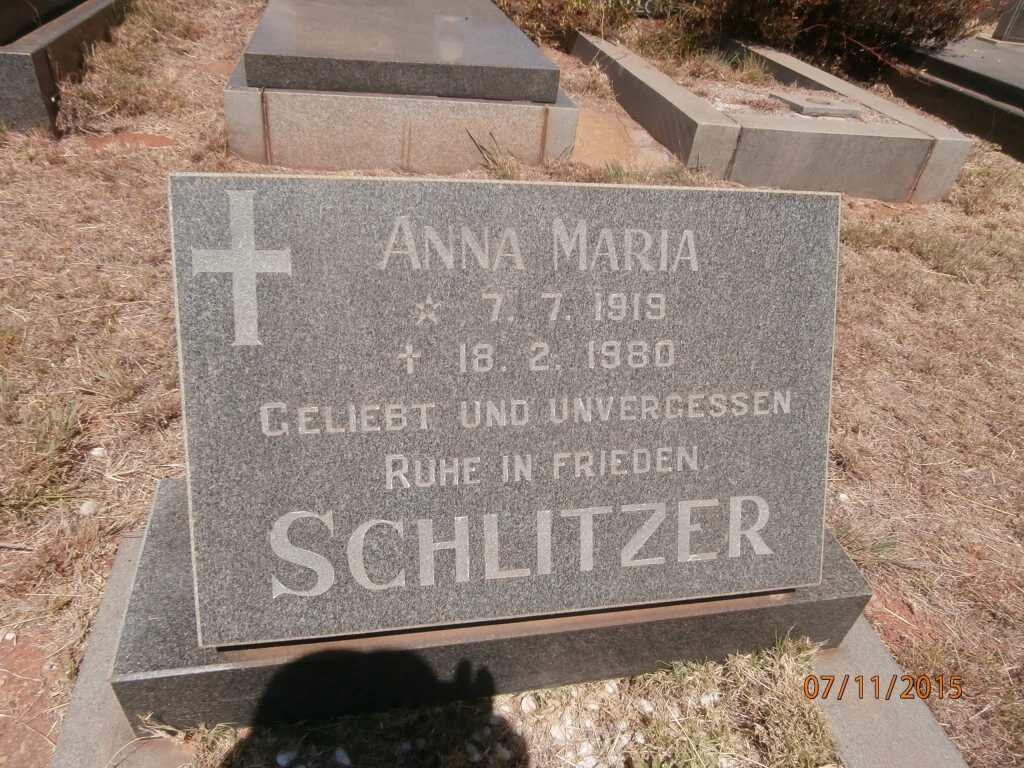 SCHLITZER Anna Maria 1919-1980