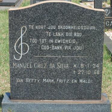 SILVA Manuel Cruz, da 1934-1968