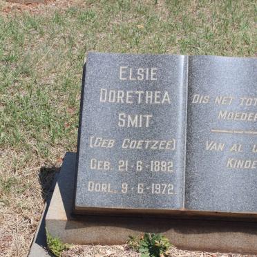 SMIT Elsie Dorethea nee COETZEE 1882-1972