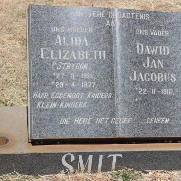 SMIT Dawid Jan Jacobus 1916- &amp; Alida Elizabeth STRYDOM 1921-1977
