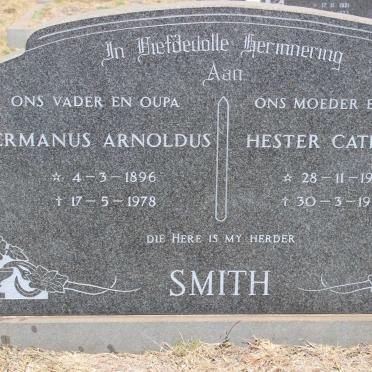 SMITH Hermanus Arnoldus 1896-1978 &amp; Hester Catharina 1902-1979