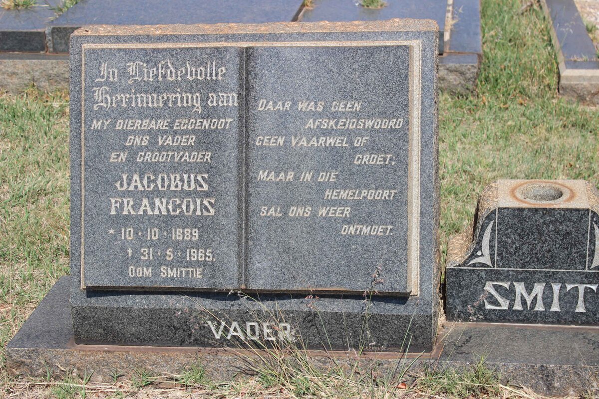 SMIT Jacobus Francois 1889-1965