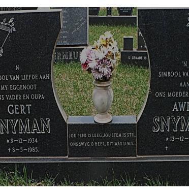 SNYMAN Gert 1934-1985 &amp; Awie 1939-