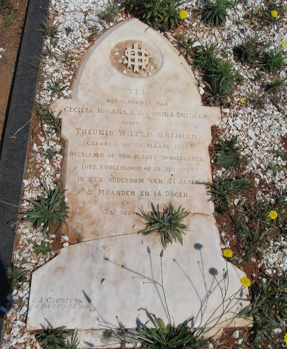 SNIJMAN Cecilia Johanna Jacomina 1856-1897