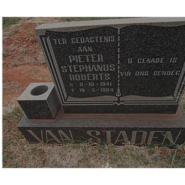 STADEN Pieter Stephanus Roberts, van 1941-1984