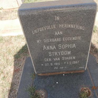 STRYDOM Anna Sophia nee van STADEN 1915-1967