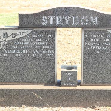 STRYDOM Jeremias Jesias 1915- &amp; Gerbrecht Catharina 1920-1980