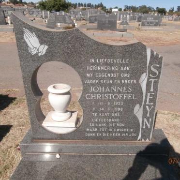 STEYN Johannes Christoffel 1950-1988