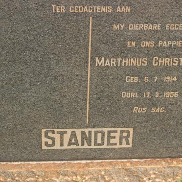 STANDER Marthinus Christoffel 1914-1956