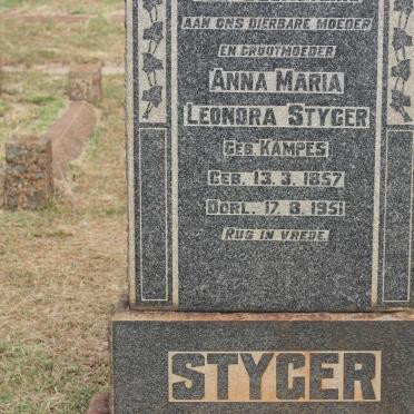 STYGER Anna Maria Leonora nee KAMPES 1857-1951