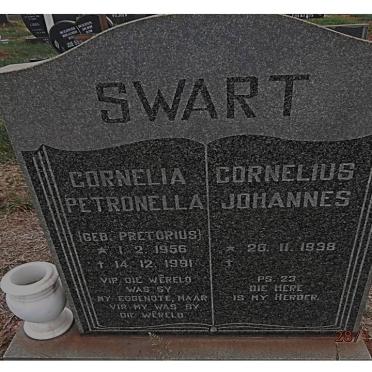 SWART Cornelius Johannes 1938- &amp; Cornelia Petronella PRETORIUS 1956-1991