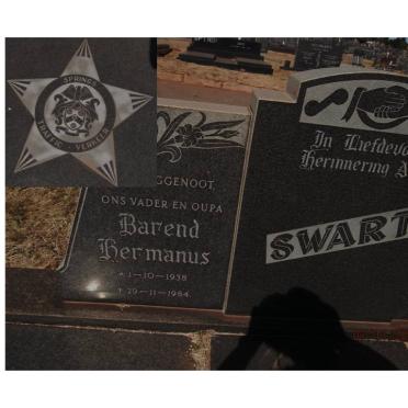 SWART Barend Hermanus 1938-1984