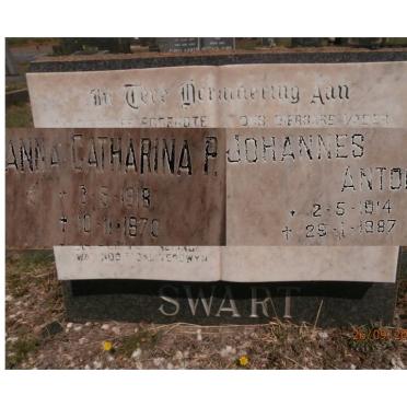 SWART Johannes Antonie 1914-1987 &amp; Anna Catharina P. 1918-1970