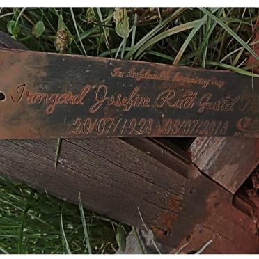 THEISEN Irmgard Josefine Ruth Justel 1928-2013