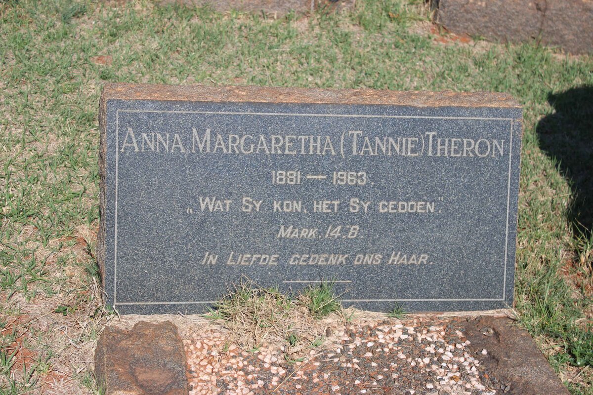 THERON Anna Margaretha 1881-1963
