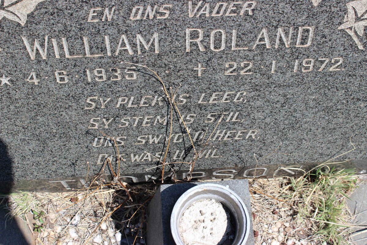 THOMPSON William Roland 1935-1972