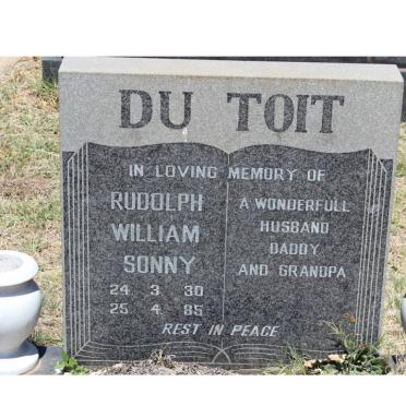 TOIT Rudolph William, du 1930-1985