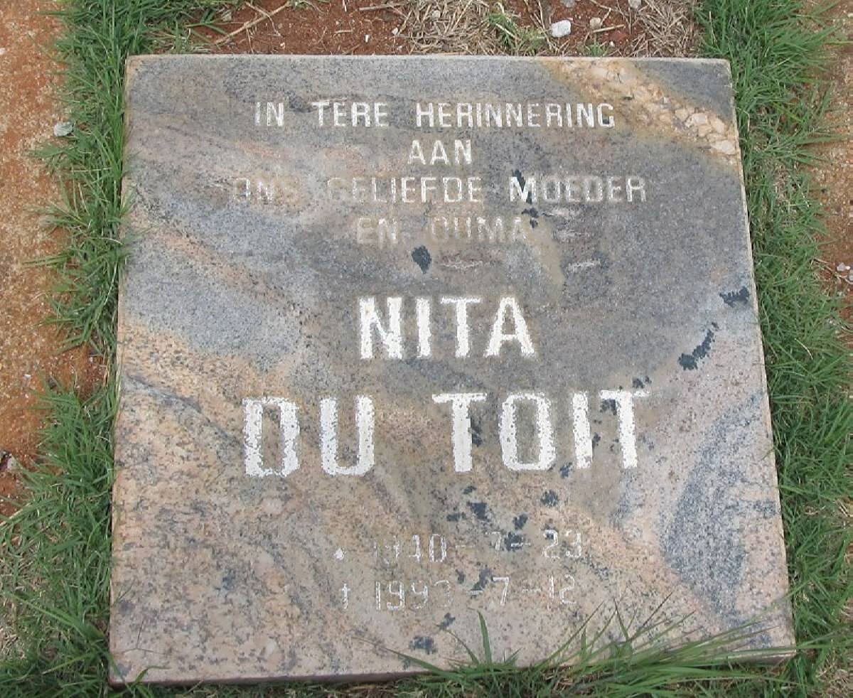 TOIT Nita, du 1940-1993