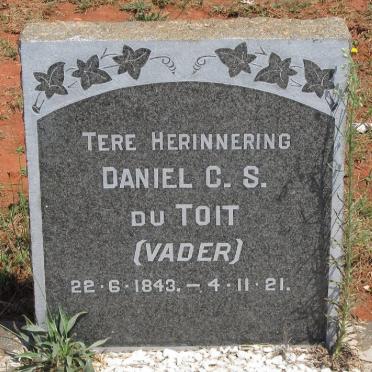 TOIT Daniel C.S., du 1843-1921