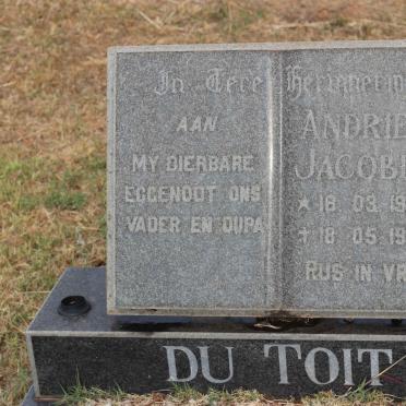 TOIT Andries Jacobus, du 1922-1986
